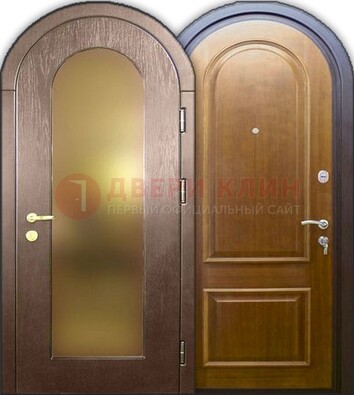 Металлическая арочная дверь ДА-12 в банк в Королеве