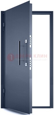 Черная металлическая бронированная дверь ДБ-1 в Ногинске