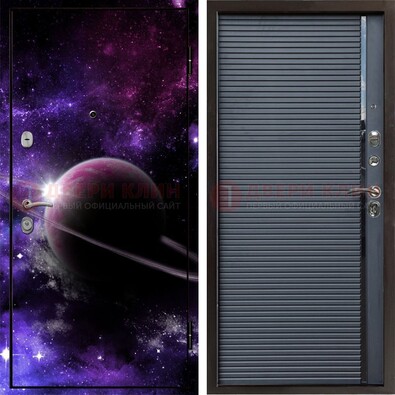 Металлическая дверь с фотопечатью Сатурна ДФ-20 в Волхове