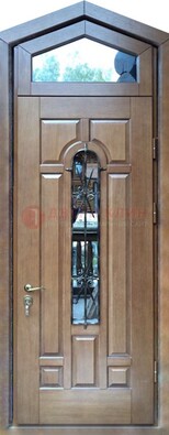 Железная дверь Винорит с фрамугой для частного дома ДФГ-34 в Кингисеппе