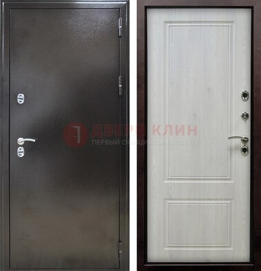 Коричневая железная дверь с МДФ ДМ-170 в Кингисеппе