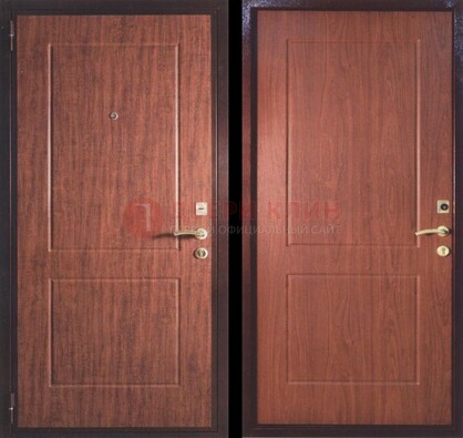 Фрезированная металлическая дверь с МДФ ДМ-182 в Кингисеппе