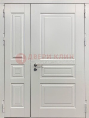 Полуторная светлая металлическая дверь с МДФ ДМ-336 в Кингисеппе