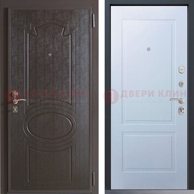 Квартирная железная дверь с МДФ панелями ДМ-380 в Кингисеппе