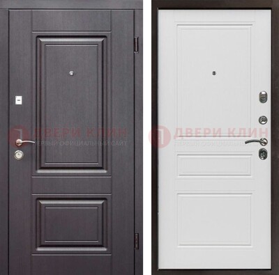 Классическая железная дверь с МДФ панелями ДМ-437 в Кингисеппе