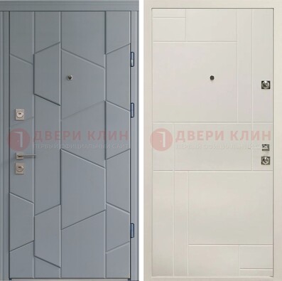 Современная стальная дверь в квартиру с панелями МДФ ДМ-495 В Ижевске
