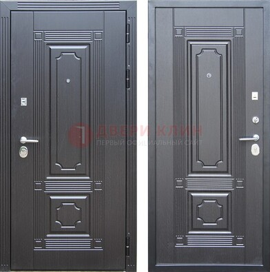Декоративная серая металлическая дверь с МДФ ДМ-57 в Кингисеппе