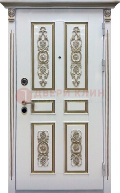 Входная дверь с массивом дуба в белом цвете ДМД-62 в Кингисеппе