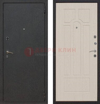 Серая входная дверь с порошковым покрытием МДФ внутри ДП-129 в Кингисеппе