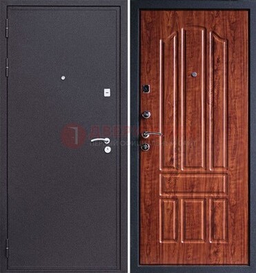 Темная стальная дверь с порошковым напылением ДП-188 в Кингисеппе