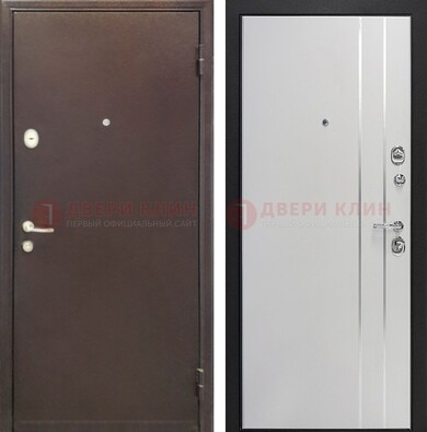 Входная дверь с порошковым покрытием с МДФ с молдингами ДП-232 в Кингисеппе