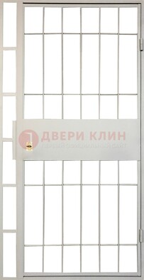 Железная решетчатая дверь в белом цвете ДР-19 в Кингисеппе