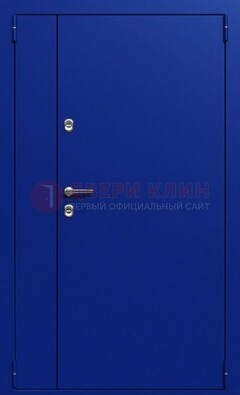 Синяя тамбурная дверь ДТМ-23 в Красногорске