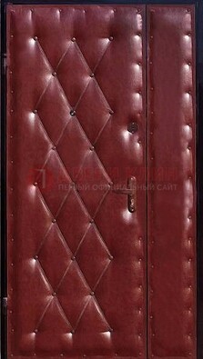 Бордовая тамбурная дверь ДТМ-25 в Шатуре