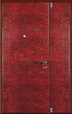 Красная тамбурная дверь ДТМ-33 в Кингисеппе