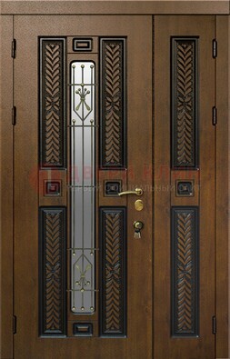 Полуторная входная дверь с виноритом ДВТ-169 в Кингисеппе