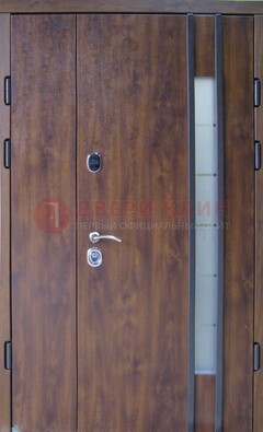 Стальная дверь с виноритом и стеклом ДВТ-187 в Пензе