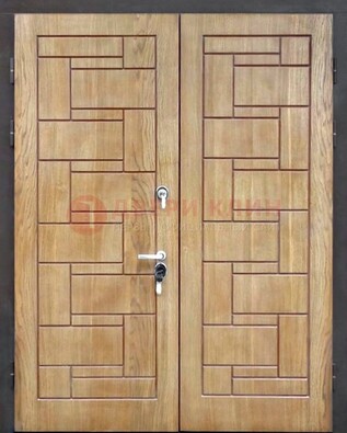 Светло-коричневая стальная дверь с виноритом ДВТ-245 в Кингисеппе