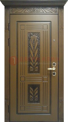 Металлическая дверь с виноритом и узором ДВТ-256 в Кингисеппе
