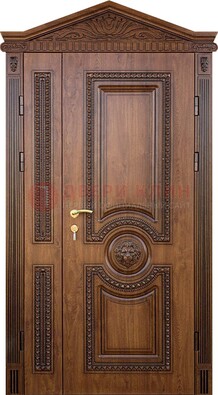 Узорная стальная дверь с виноритом для дома ДВТ-260 в Кингисеппе