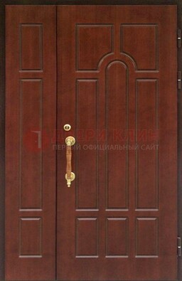 Стальная полуторная дверь для частного дома ПЛ-13 в Кингисеппе