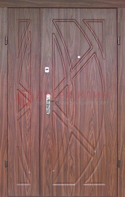 Железная тамбурная полуторная дверь с МДФ ПЛ-7 в Кингисеппе
